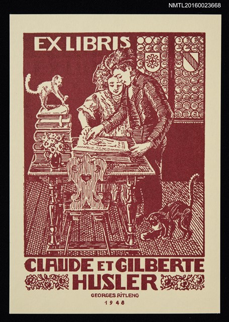 主要名稱：藏書票—閱讀之樂圖檔，第1張，共1張