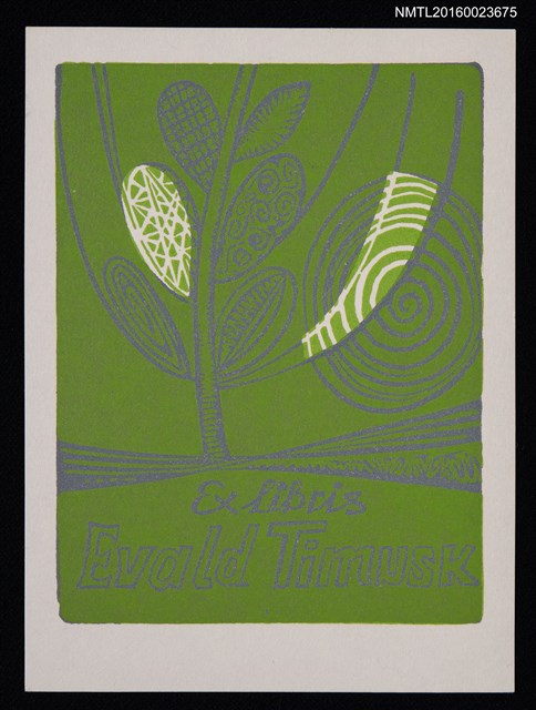 主要名稱：藏書票—幾何葉紋圖檔，第1張，共1張