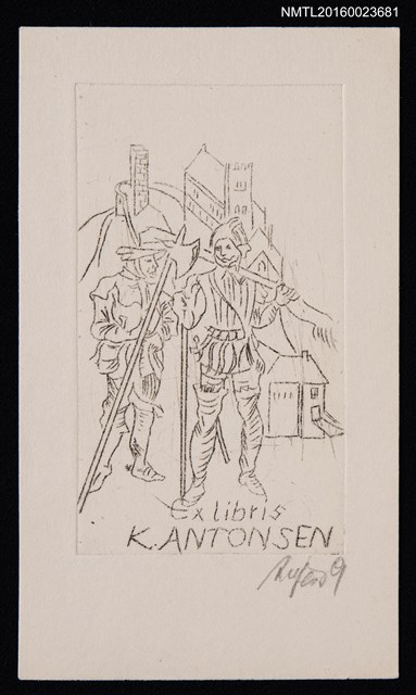 主要名稱：藏書票—騎士圖檔，第1張，共1張