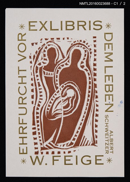 主要名稱：藏書票—尊重生命-史懷哲圖檔，第2張，共3張