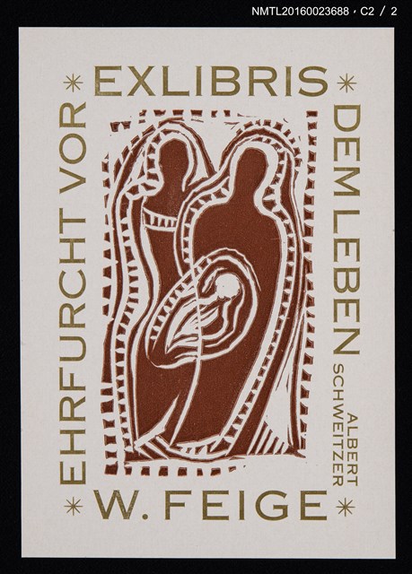 主要名稱：藏書票—尊重生命-史懷哲圖檔，第3張，共3張