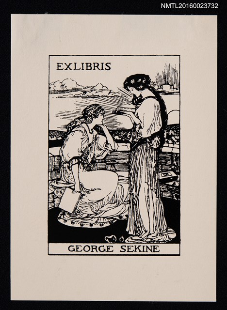 主要名稱：藏書票—古歐洲女子圖檔，第1張，共1張