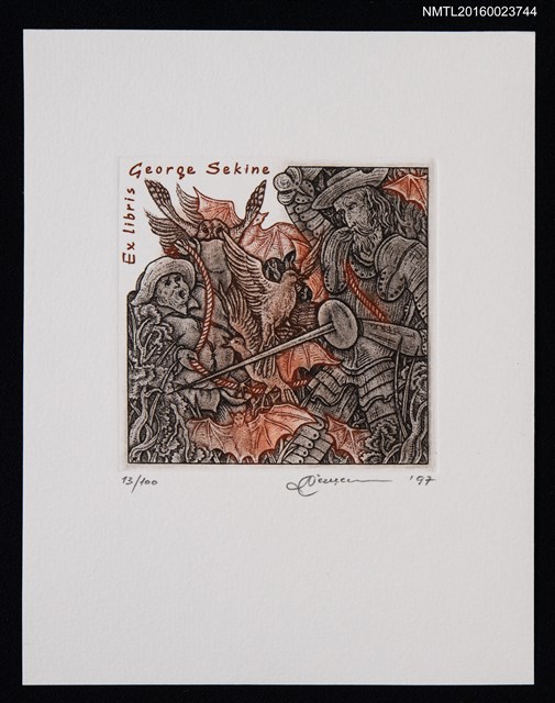 主要名稱：藏書票—唐吉訶德圖檔，第1張，共1張