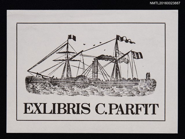 主要名稱：藏書票—海上大船圖檔，第1張，共1張