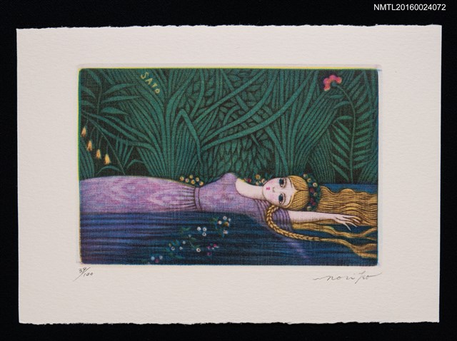 主要名稱：藏書票—オフェリア（Ophelia）圖檔，第1張，共1張