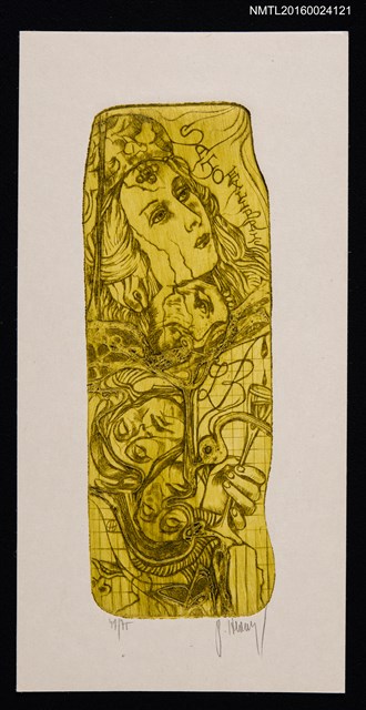 主要名稱：藏書票—ルクレツィア ・ ボルジア（盧克雷齊亞 ・ 波吉亞）圖檔，第1張，共1張