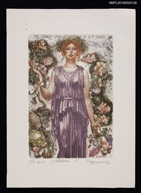 主要名稱：藏書票—女神デメテル（豐收女神DEMETER）圖檔，第1張，共1張