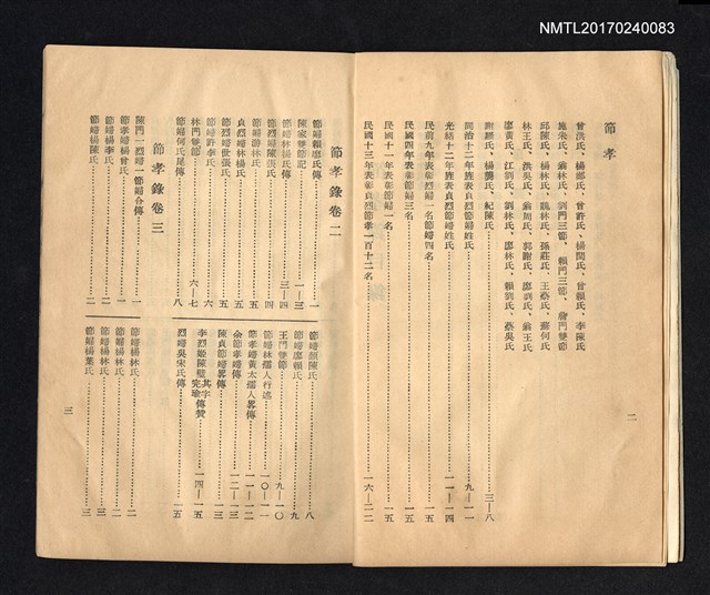 主要名稱：彰化節孝錄 (卷一 - 卷三)圖檔，第4張，共7張