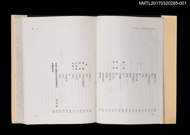 主要名稱：小說選集一/全集題名：日據下台灣新文學．明集2圖檔，第3張，共4張