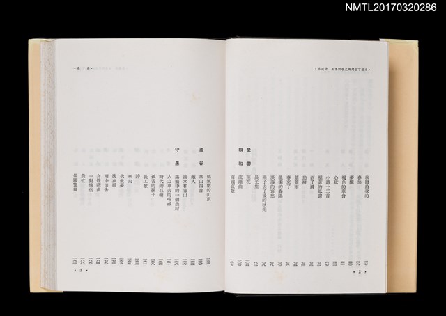 主要名稱：詩選集/全集題名：日據下台灣新文學．明集4圖檔，第3張，共7張