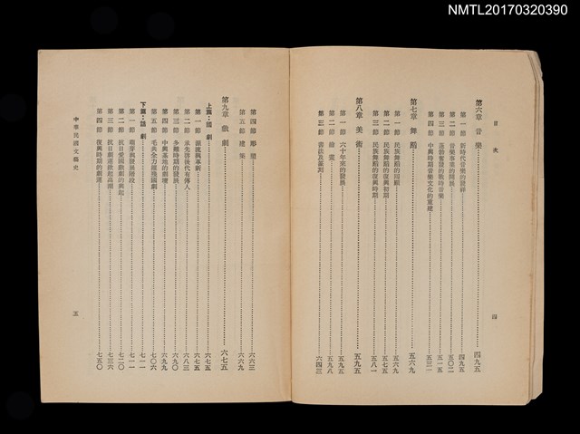 主要名稱：中華民國文藝史圖檔，第5張，共7張
