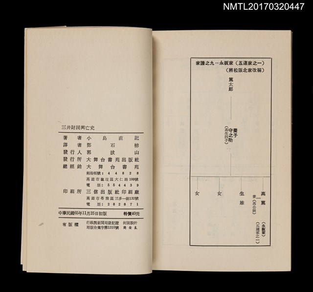 主要名稱：三井財閥興亡史圖檔，第5張，共5張