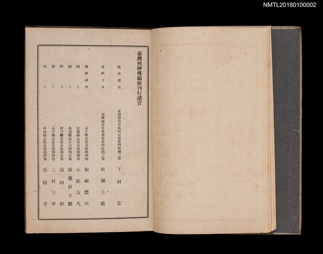 主要名稱：臺灣列紳傳圖檔，第4張，共15張