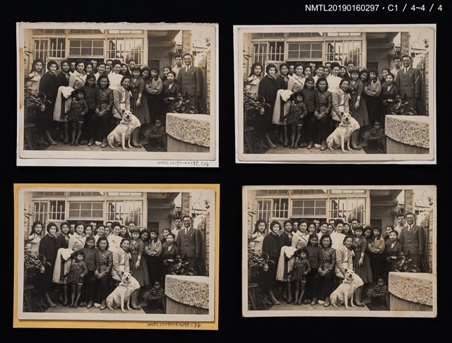 主要名稱：林氏好與家人合影（於庭院中）圖檔，第1張，共5張