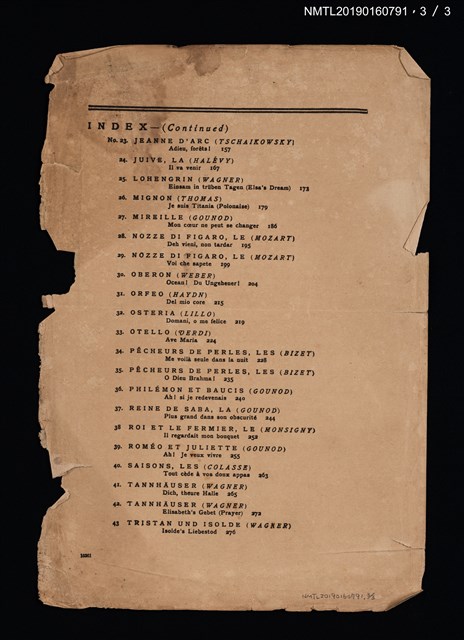 主要名稱：OPERATIC ANTHOLOGY封面及目錄圖檔，第4張，共4張