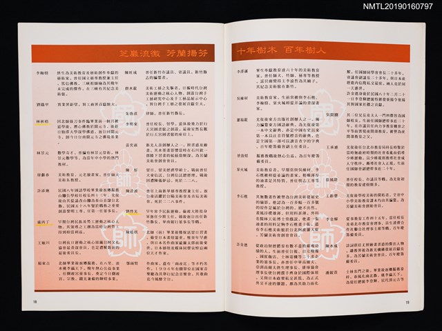 主要名稱：慶祝國師創校百周年紀念大會特刊圖檔，第2張，共4張