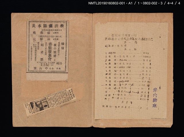 主要名稱：臺灣糖業股份有限公司第一區分公司介紹函圖檔，第4張，共4張