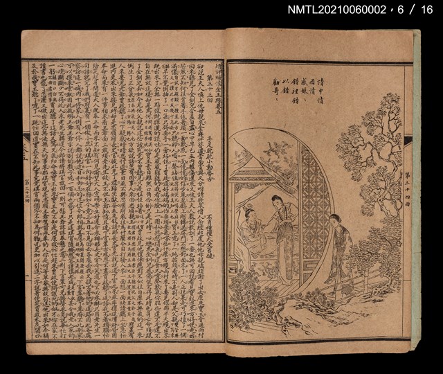 主要名稱：增評全圖石頭記圖檔，第22張，共51張