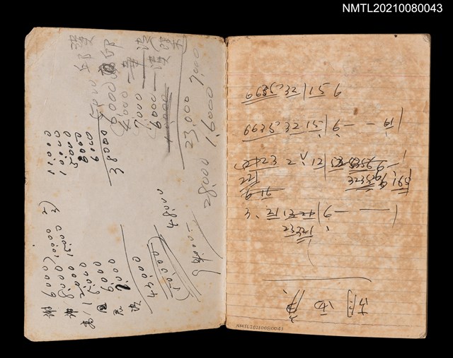 主要名稱：74年作詞簿 NO.4（筆記本）圖檔，第85張，共85張