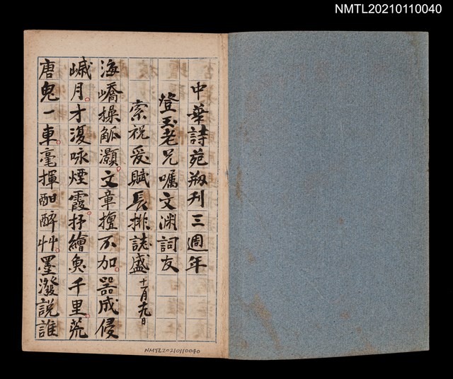 主要名稱：丁酉閒咏詩鈔圖檔，第1張，共2張