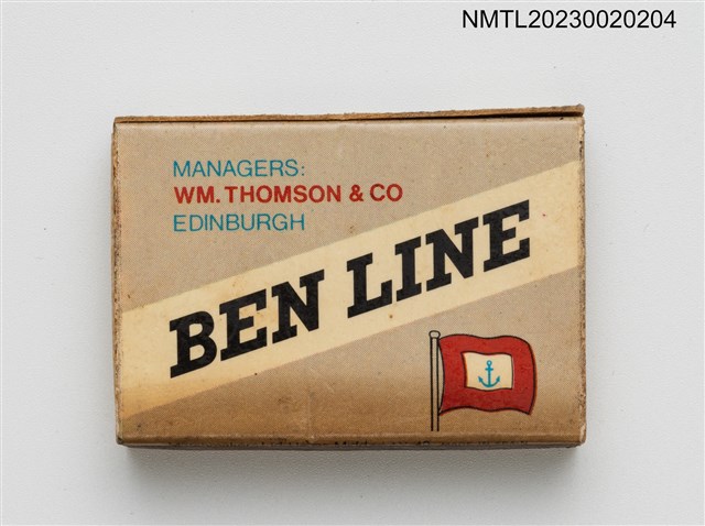 主要名稱：BEN LINE CONTAINERS LTD火柴盒（ARABY MAID 1868）圖檔，第2張，共3張