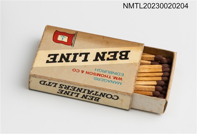 主要名稱：BEN LINE CONTAINERS LTD火柴盒（ARABY MAID 1868）圖檔，第3張，共3張