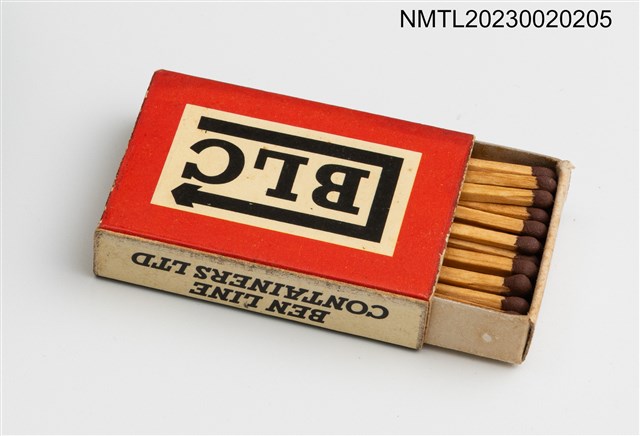 主要名稱：BEN LINE CONTAINERS LTD火柴盒（BENALDER Europe and the Far East）圖檔，第3張，共3張