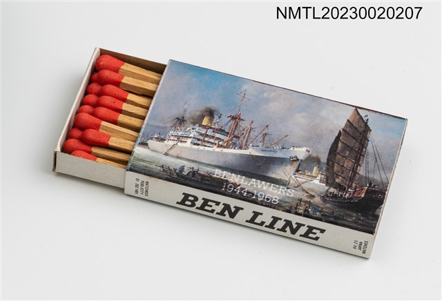 主要名稱：BEN LINE CONTAINERS LTD火柴盒（BENLAWERS 1944-1968）圖檔，第3張，共3張