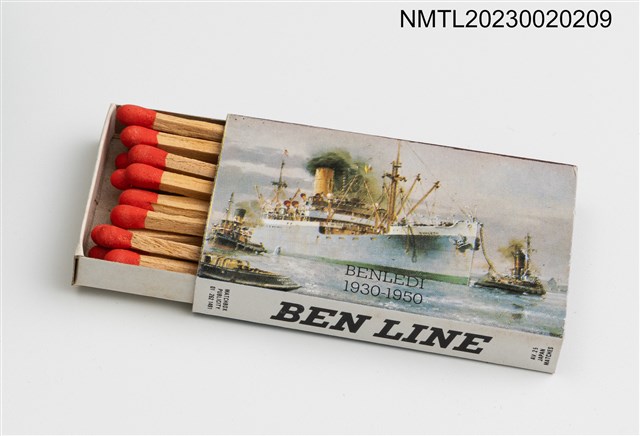 主要名稱：BEN LINE CONTAINERS LTD火柴盒（BENLEDI 1930-1950）圖檔，第3張，共3張