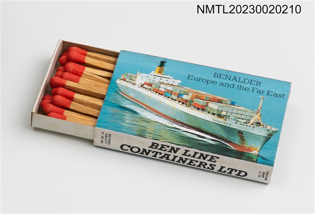 主要名稱：BEN LINE CONTAINERS LTD火柴盒（BENALDER Europe and the Far East）圖檔，第3張，共3張
