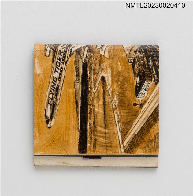 主要名稱：FLYING TIGER Jumbo Jet 紙夾火柴盒圖檔，第1張，共3張