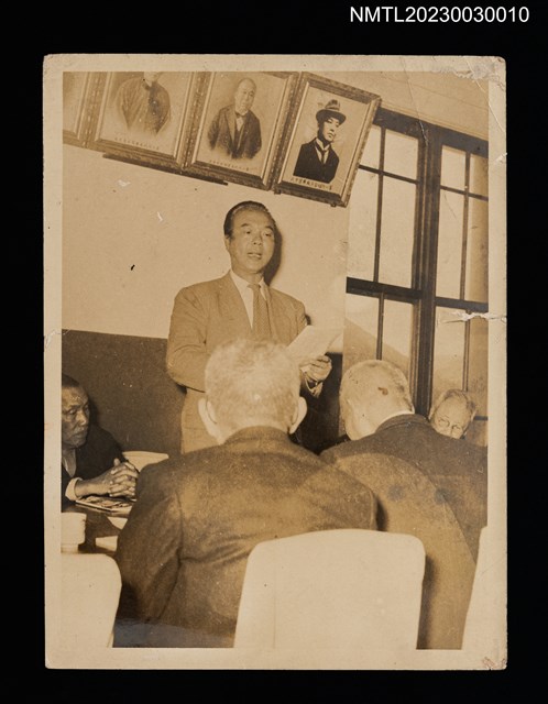 主要名稱：臺北市文獻委員會主辦「艋舺耆老座談會」活動照（1953-02-24）圖檔，第1張，共2張