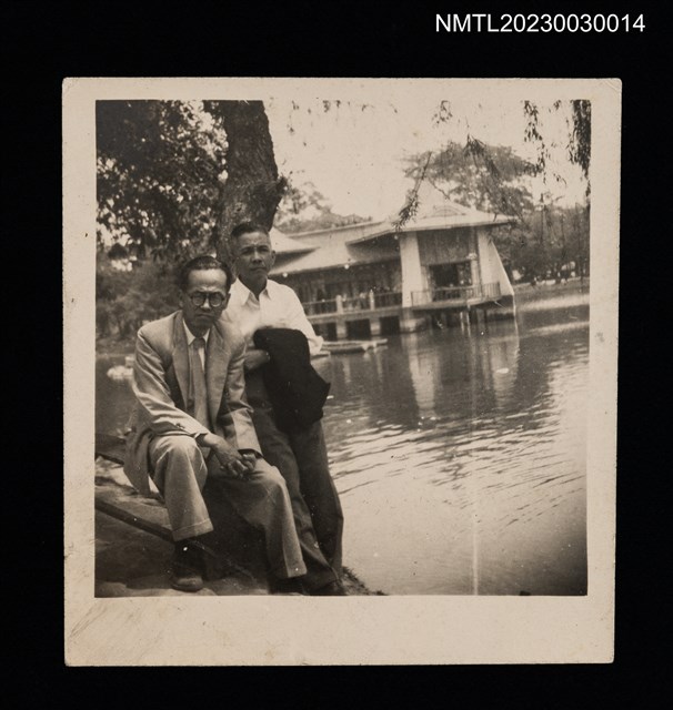 主要名稱：王詩琅與友人於臺中公園合照（1955-04）圖檔，第1張，共2張