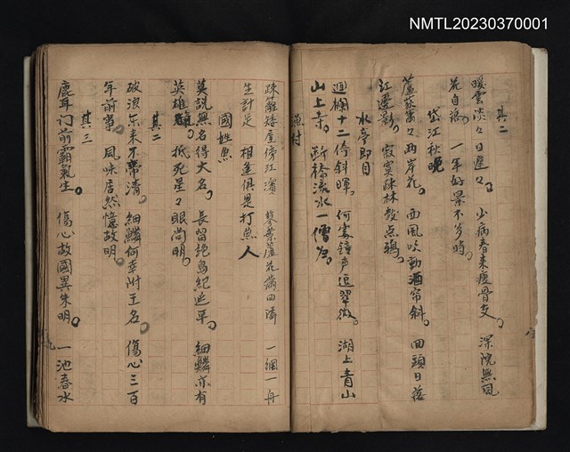 主要名稱：蔡如生詩稿圖檔，第2張，共2張