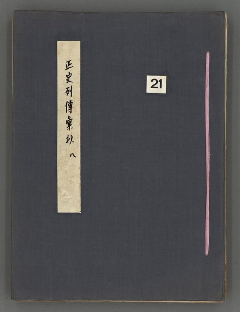 主要名稱：正史列傳彙抄 八圖檔，第2張，共123張