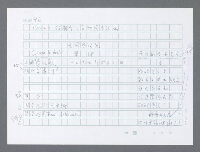 主要名稱：美國國務院臺灣檔案（一）（1945~1949）圖檔，第501張，共1030張