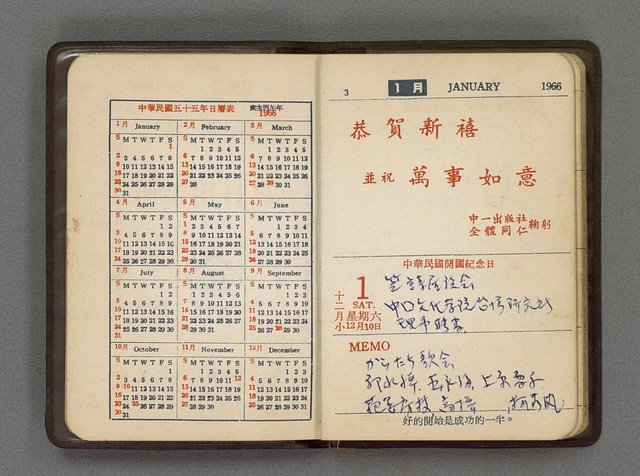主要名稱：1966日用小冊圖檔，第3張，共59張