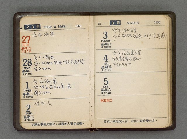 主要名稱：1966日用小冊圖檔，第12張，共59張