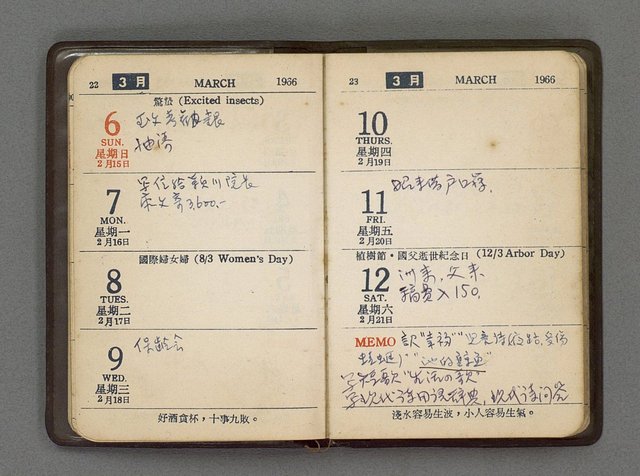 主要名稱：1966日用小冊圖檔，第13張，共59張