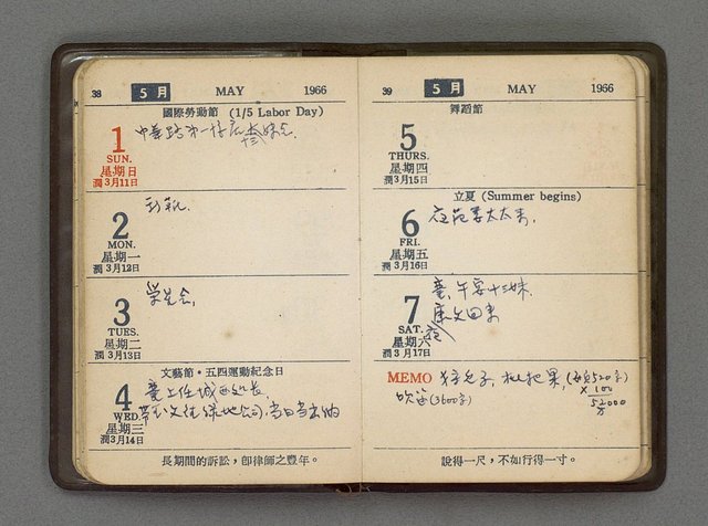 主要名稱：1966日用小冊圖檔，第21張，共59張