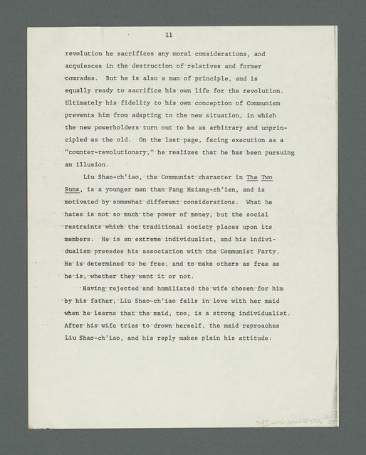 主要名稱：Themes in Chiang Kuei’s Fiction（論姜貴小說的主題）圖檔，第13張，共24張