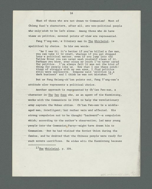 主要名稱：Themes in Chiang Kuei’s Fiction（論姜貴小說的主題）圖檔，第18張，共24張