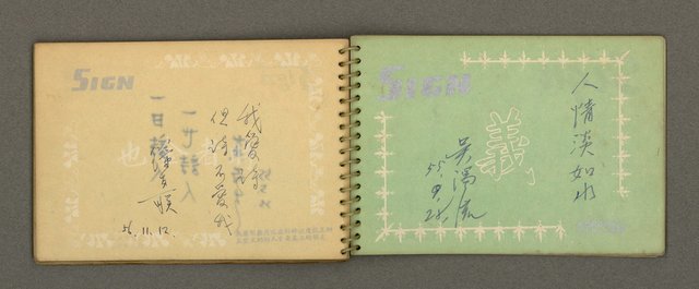 主要名稱：詩人聯誼簽名簿（1965~）圖檔，第28張，共41張