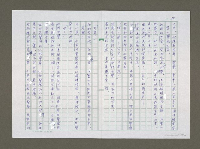 主要名稱：實話偵探祕帖（中文謄稿）/其他-原文：實話偵探秘帖圖檔，第56張，共91張