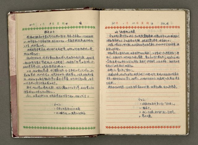 主要名稱：辛鬱記事本 1958年圖檔，第7張，共165張