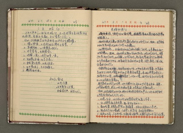 主要名稱：辛鬱記事本 1958年圖檔，第33張，共165張
