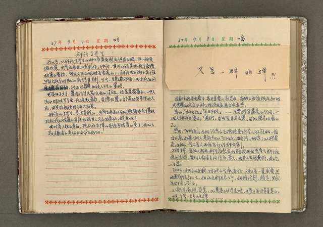 主要名稱：辛鬱記事本 1958年圖檔，第95張，共165張