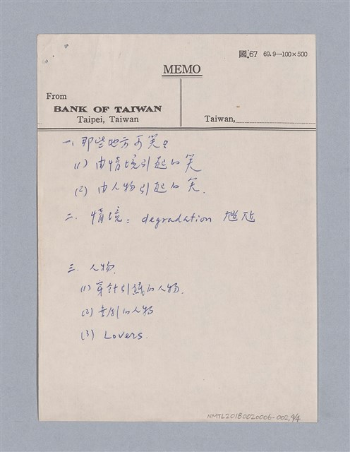 主要名稱：如何讀劇本/劃一題名：劇本導讀教材圖檔，第4張，共4張