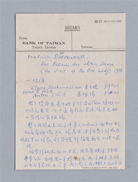 主要名稱：Lorraine Hansberry(1930-1965)/劃一題名：劇本導讀教材圖檔，第3張，共15張