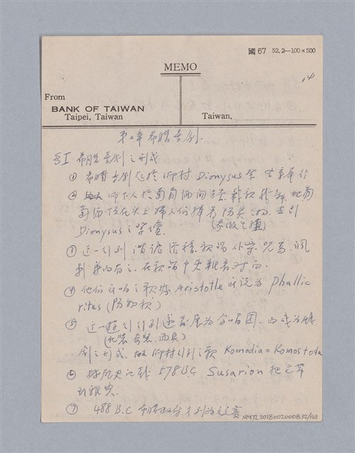 主要名稱：西洋戲劇史教材圖檔，第32張，共168張